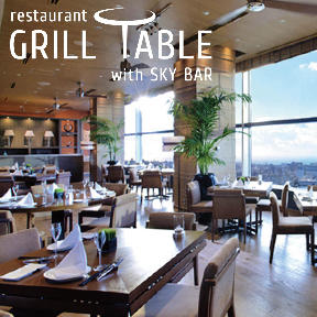 restaurant GRILL TABLE with SKY BAR 