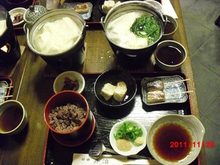 豆腐のコース料理